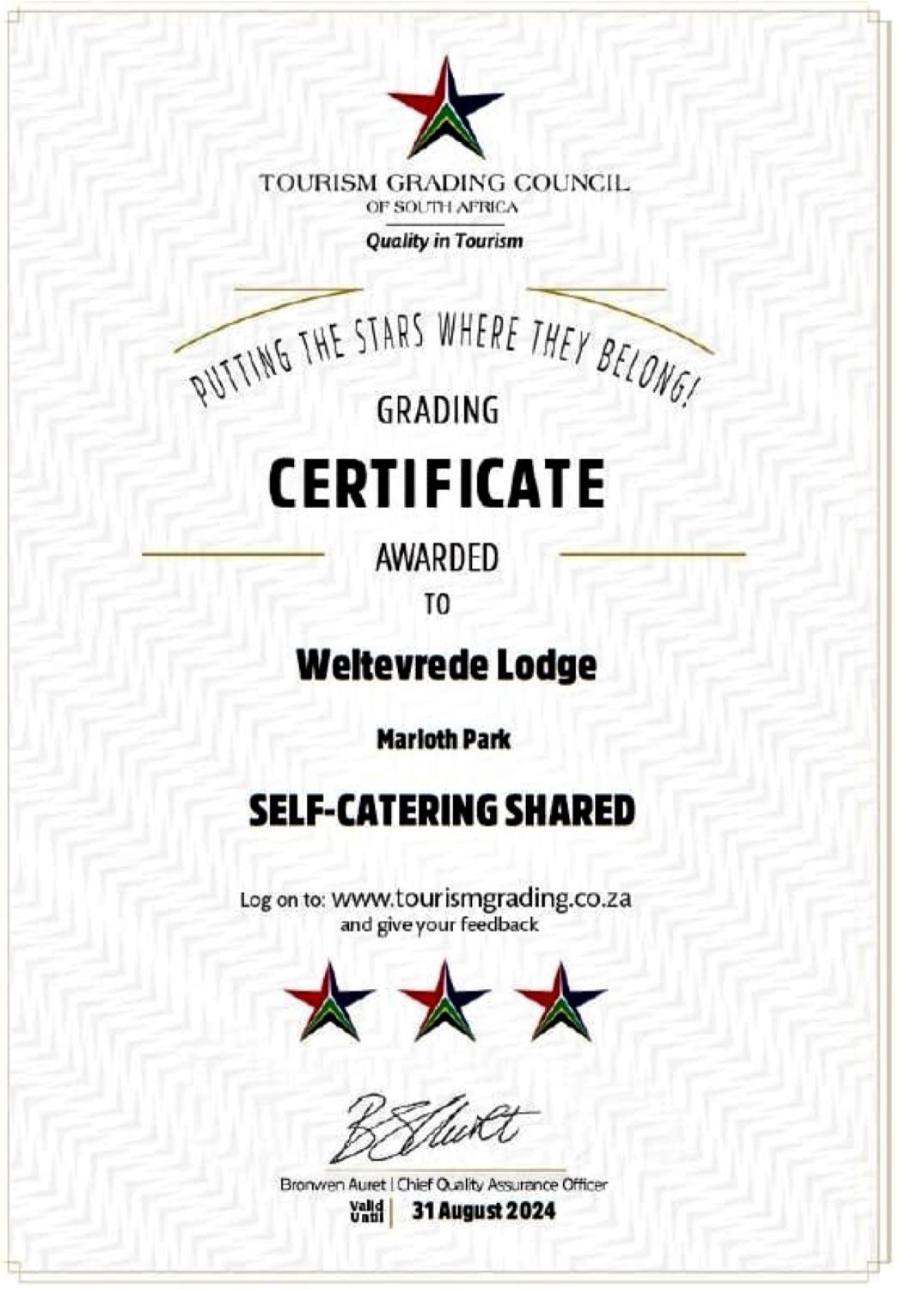 Weltevrede Lodge - Self Catering Houses マールロス・パーク エクステリア 写真